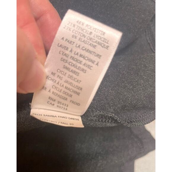 Toad & Co Tech Samba Faro Dress Size Small Dark Gray Long Sleeve Pockets EUC - Picture 8 of 8